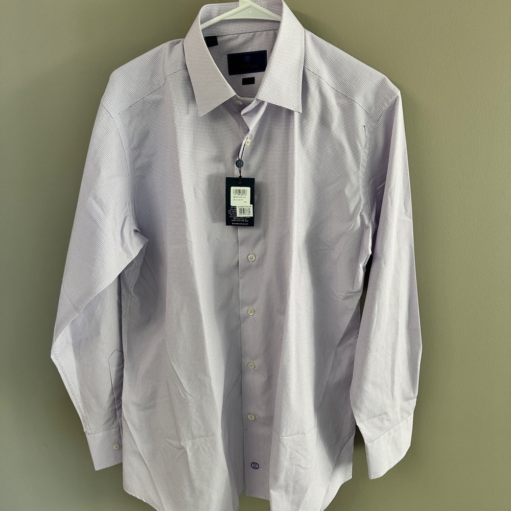 Brand new David Donahue lilac shirt